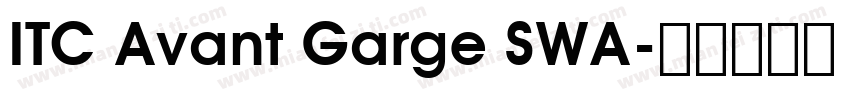 ITC Avant Garge SWA字体转换